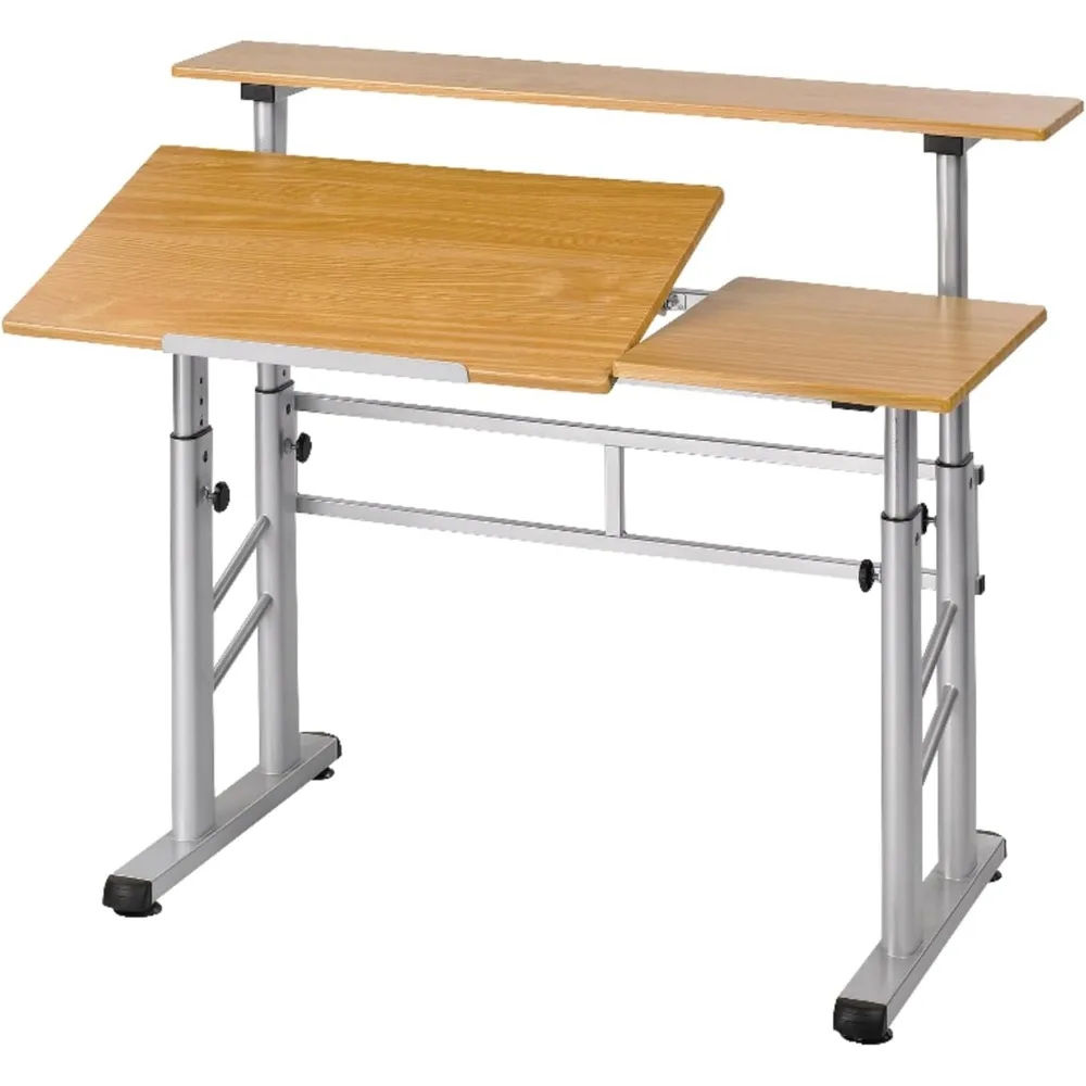 Split-Level Drafting Table Height Adjustable Sit-to-Stand, 29.5" to 37.5", Medium Oak
Split-Level Drafting Table Height Adjustable Sit-to-Stand, 29.5" to 37.5", Medium Oak