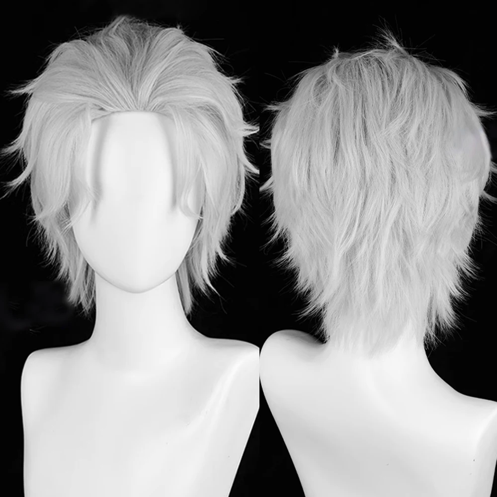 Серебристо-белый короткий прямой синтетический парик с челкой посередине, для аниме, косплея, игр, пушистый, термостойкий, для повседневной носки и вечеринок
Серебристо-белый короткий прямой синтетический парик с челкой посередине, для аниме, косплея, игр, пушистый, термостойкий, для повседневной носки и вечеринок