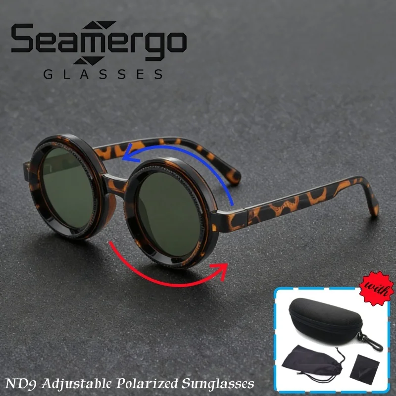 SEAMERGO Advanced Rotation Polarized Sunglasses with Eyeglass Case Adjust Brightness According To The Intensity of Sunlight
SEAMERGO Advanced Rotation Polarized Sunglasses with Eyeglass Case Adjust Brightness According To The Intensity of Sunlight