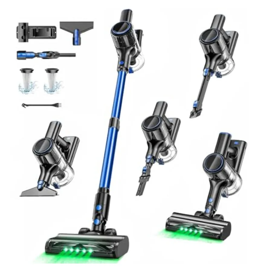 Cordless Vacuum Cleaner 45000Pa/450W/50Mins Vacuum Cleaners for Home 8-in-1 Stick Vacuum with LED Screen Anti-Tangle Lightweigh
Cordless Vacuum Cleaner 45000Pa/450W/50Mins Vacuum Cleaners for Home 8-in-1 Stick Vacuum with LED Screen Anti-Tangle Lightweigh