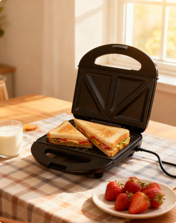 750W Electric Waffle Maker Sandwich Machine Non-Stick Cooking Surface 2-Slice Household Use Multi-functional Breakfast
750W Electric Waffle Maker Sandwich Machine Non-Stick Cooking Surface 2-Slice Household Use Multi-functional Breakfast