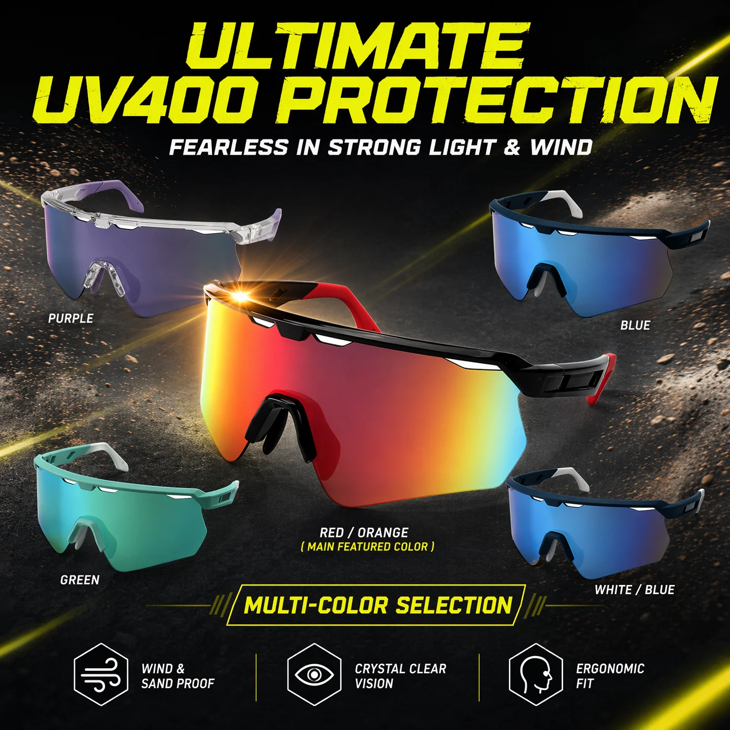 KAELUX Ultra MTB Road Bike UV400 Sunglasses Two-tone Polarized Non-slip Men Women Anti-fog TR90 Outdoor Sports Running Driving
KAELUX Ultra MTB Road Bike UV400 Sunglasses Two-tone Polarized Non-slip Men Women Anti-fog TR90 Outdoor Sports Running Driving