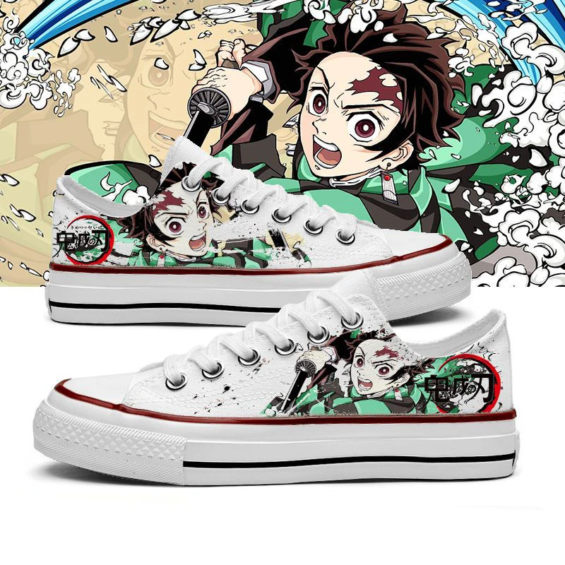Demon Slayer Fashion Canvas Shoes Low-Cut Breathable Sneakers Graffiti Print Teen Anime White Shoes Kamado Tanjirou Holiday Gift
Demon Slayer Fashion Canvas Shoes Low-Cut Breathable Sneakers Graffiti Print Teen Anime White Shoes Kamado Tanjirou Holiday Gift