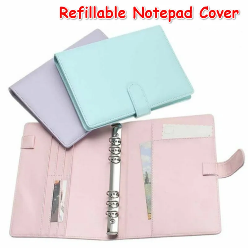 New Vintage Refillable Notebook File Folder Notepad Cover Leather Ring Binder Office Supplies
New Vintage Refillable Notebook File Folder Notepad Cover Leather Ring Binder Office Supplies