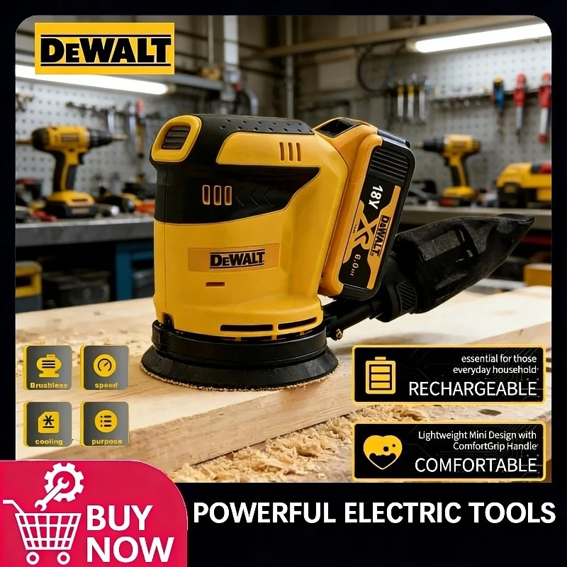 DEWALT Orbital Sander Speed Dust Collection for Heavy-Duty Wood Polishing in Construction & Workshop For DEWALT Battery
DEWALT Orbital Sander Speed Dust Collection for Heavy-Duty Wood Polishing in Construction & Workshop For DEWALT Battery