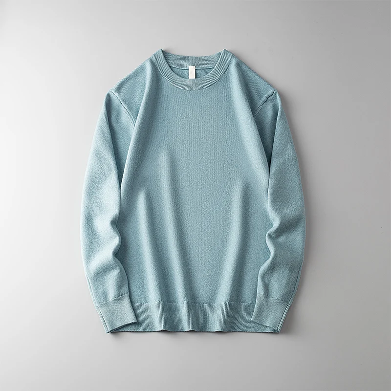 Men's Knitted round Neck Sweater Solid Color Warm Base Layer Top Slim Fit Trendy Pullover for Autumn Winter Inner Wear
Men's Knitted round Neck Sweater Solid Color Warm Base Layer Top Slim Fit Trendy Pullover for Autumn Winter Inner Wear
