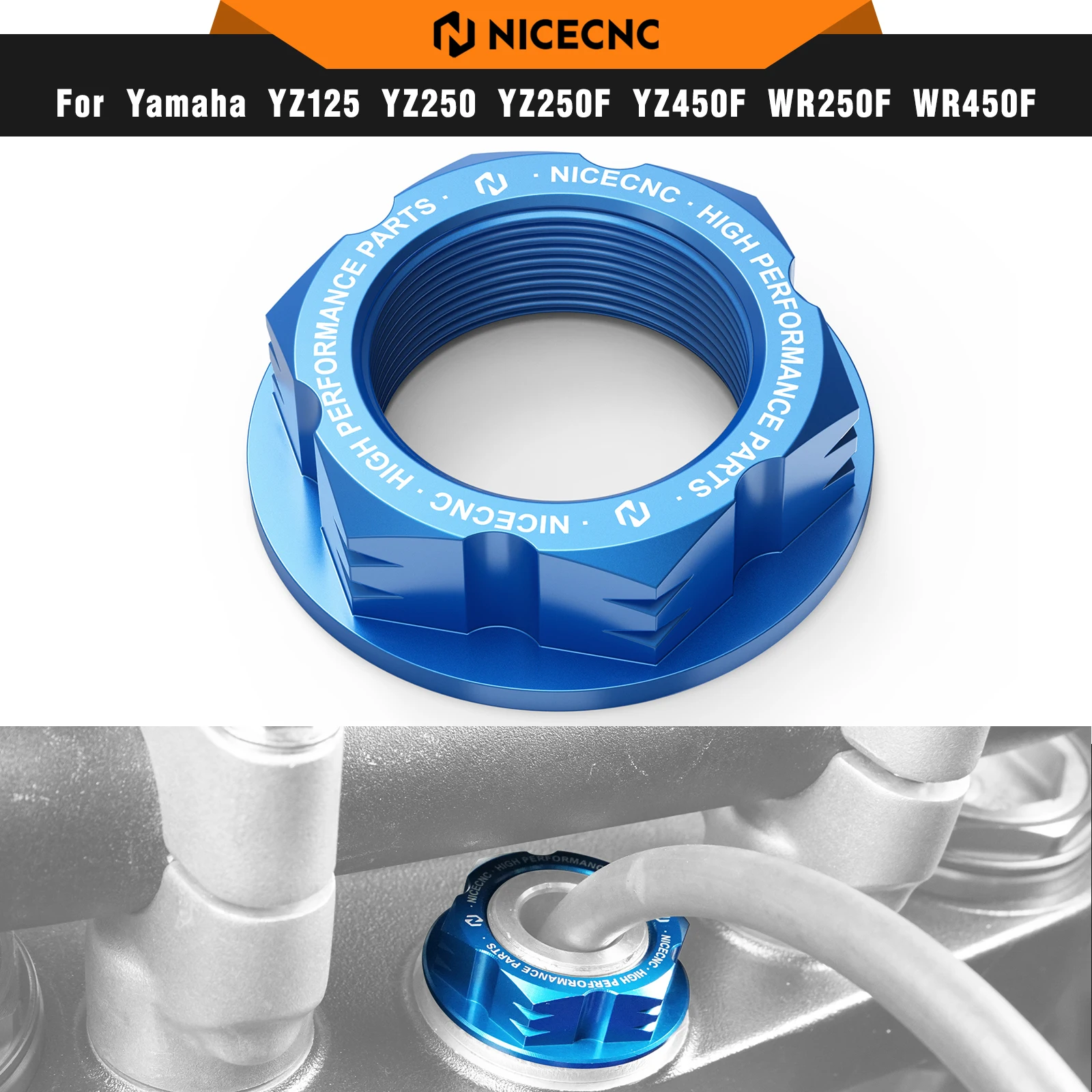 NICECNC For Yamaha YZ250 YZ125 2006-2021 Motorcycle Steering Stem Nut Cover YZ125X YZ250X YZ250F YZ450F WR250F WR250FX WR450F
NICECNC For Yamaha YZ250 YZ125 2006-2021 Motorcycle Steering Stem Nut Cover YZ125X YZ250X YZ250F YZ450F WR250F WR250FX WR450F