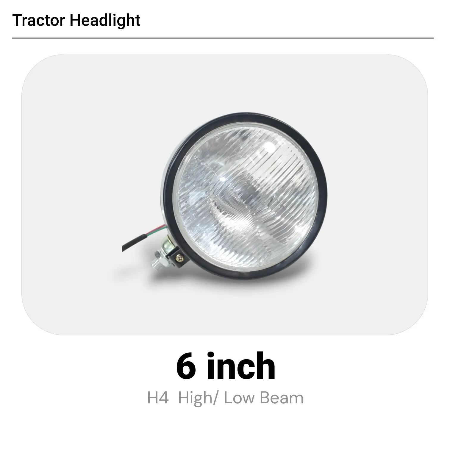 1Pcs 150mm H4 Halogen Tractor Headlight 12V High/Low Beam Clear Glass, Universal for Massey Ferguson John Deere New Holland
1Pcs 150mm H4 Halogen Tractor Headlight 12V High/Low Beam Clear Glass, Universal for Massey Ferguson John Deere New Holland