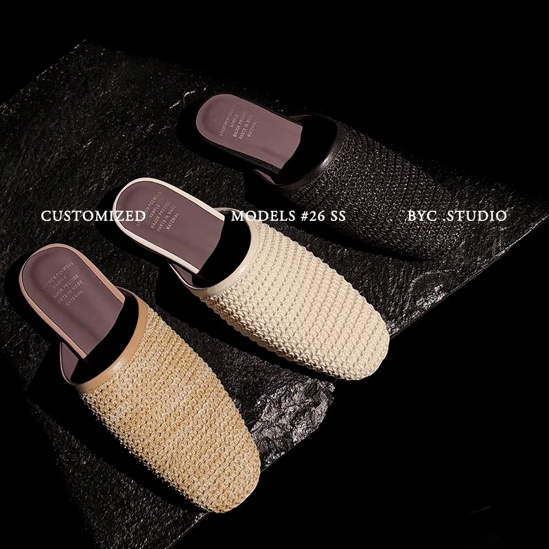 2026 new spring summer women mules natural leather plus size 22-25.5cm weave fabric+sheepskin square toe low heel women sandals
2026 new spring summer women mules natural leather plus size 22-25.5cm weave fabric+sheepskin square toe low heel women sandals