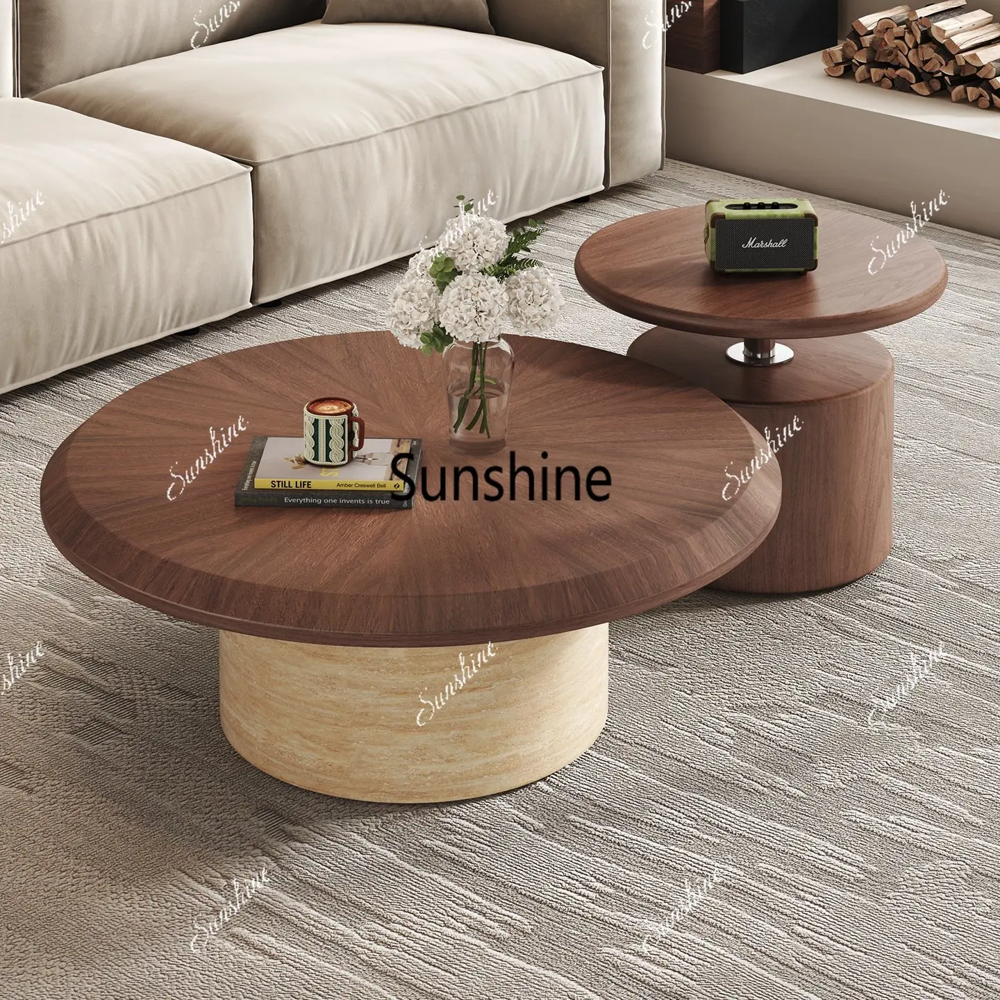 Medieval style retro high-end creative household small apartment coffee table
Medieval style retro high-end creative household small apartment coffee table
