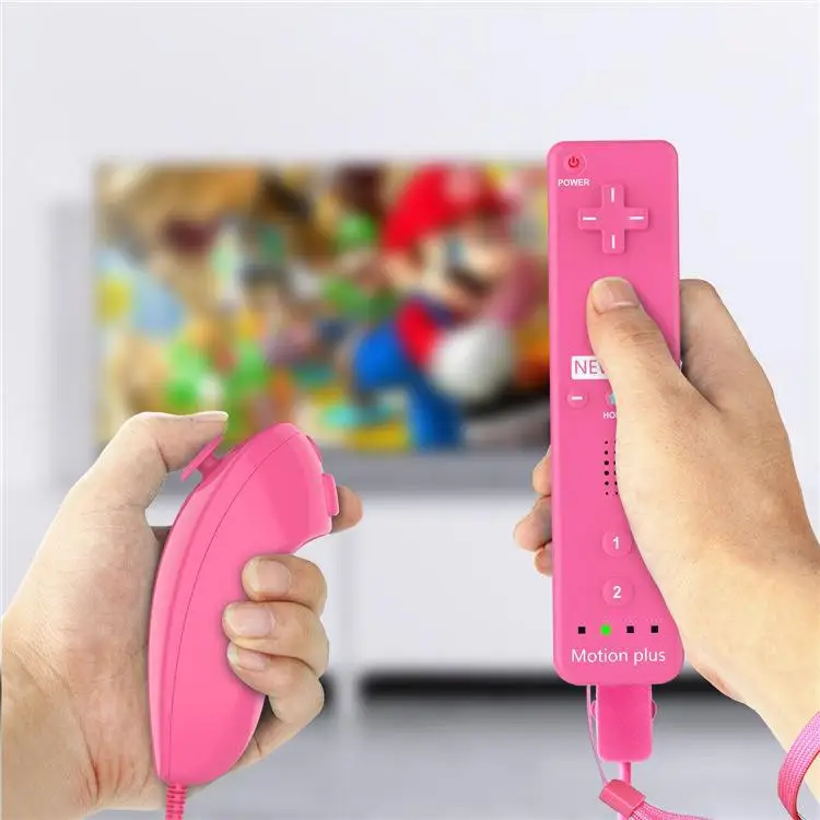 Complete Wii Controller Bundle: MotionPlus Remote + Nunchuck w/ Strap & Case - Vibration, Speaker, 6 Color Options for Wii U/Wii
Complete Wii Controller Bundle: MotionPlus Remote + Nunchuck w/ Strap & Case - Vibration, Speaker, 6 Color Options for Wii U/Wii