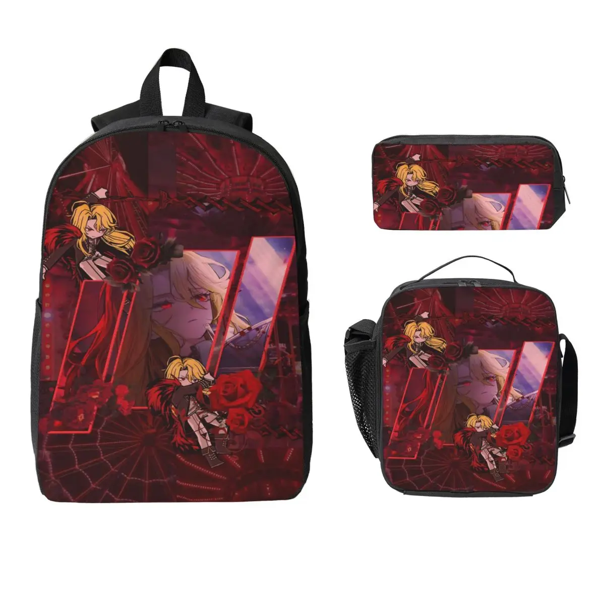 3Pcs Limbus Company merch Backpack Set for Children Pencil Boxes Bookbag Sets with Lunch Box For Primary School Students Daypack
3Pcs Limbus Company merch Backpack Set for Children Pencil Boxes Bookbag Sets with Lunch Box For Primary School Students Daypack