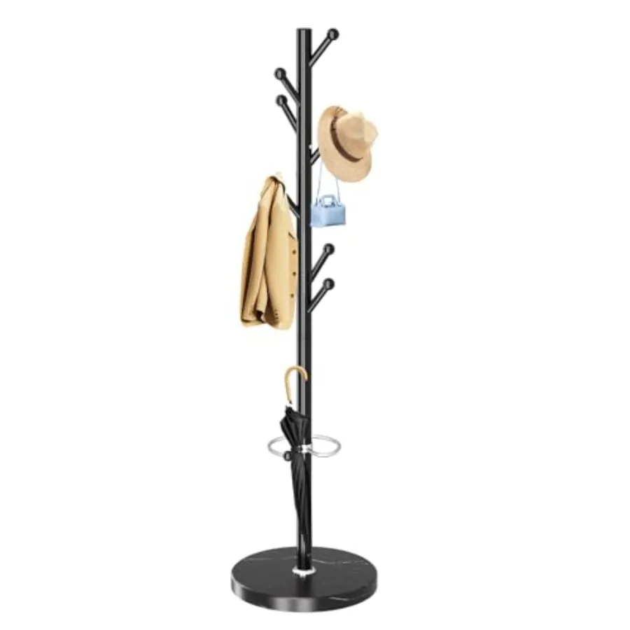 Coat Rack with Natural Marble Base Metal Coat Racks Freestanding Modern Coat Rack Stand with 8 Hooksand Umbrella Holder Black C
Coat Rack with Natural Marble Base Metal Coat Racks Freestanding Modern Coat Rack Stand with 8 Hooksand Umbrella Holder Black C
