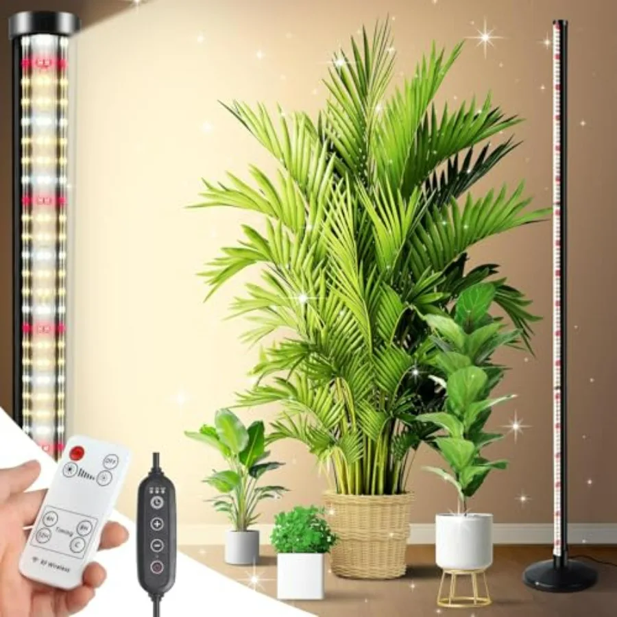 Vertical Grow Lights for Indoor Plants Full Spectrum 36W 57 Inch Plant Lights for Seed Starting with Timer and 10 Level Dimmabl
Vertical Grow Lights for Indoor Plants Full Spectrum 36W 57 Inch Plant Lights for Seed Starting with Timer and 10 Level Dimmabl