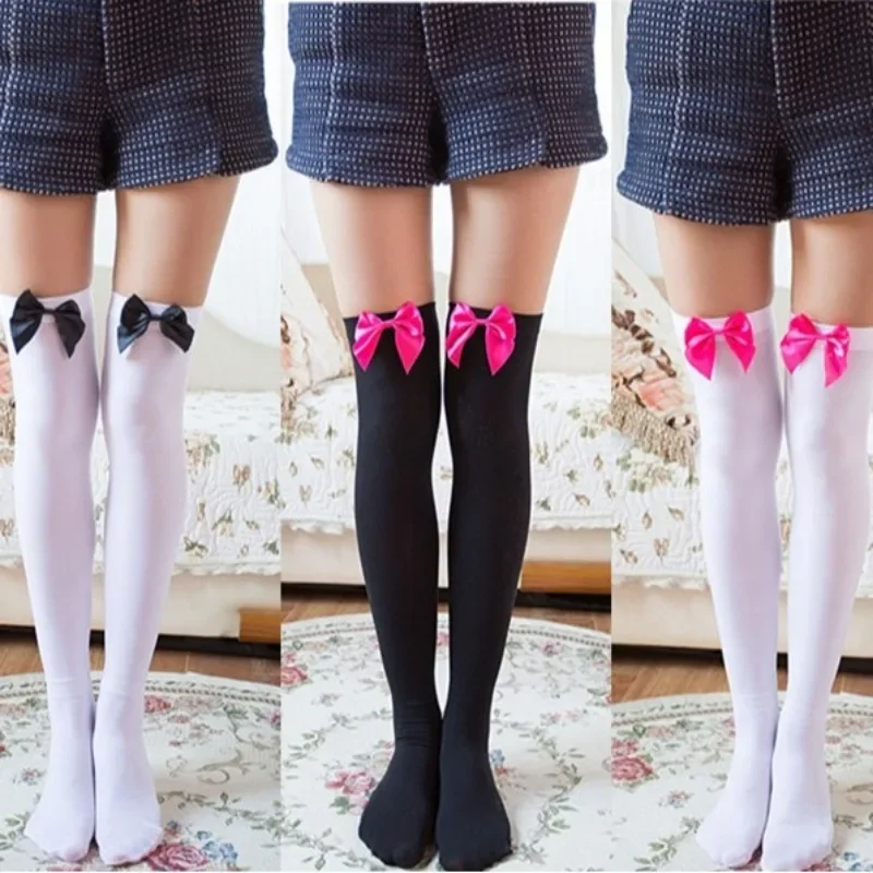 New Velvet Pink Bow Handmade Stockings Sweet Lolita Thigh High Sheer Over Knee Hosiery Japanese Anime COS Accesories Socks
New Velvet Pink Bow Handmade Stockings Sweet Lolita Thigh High Sheer Over Knee Hosiery Japanese Anime COS Accesories Socks