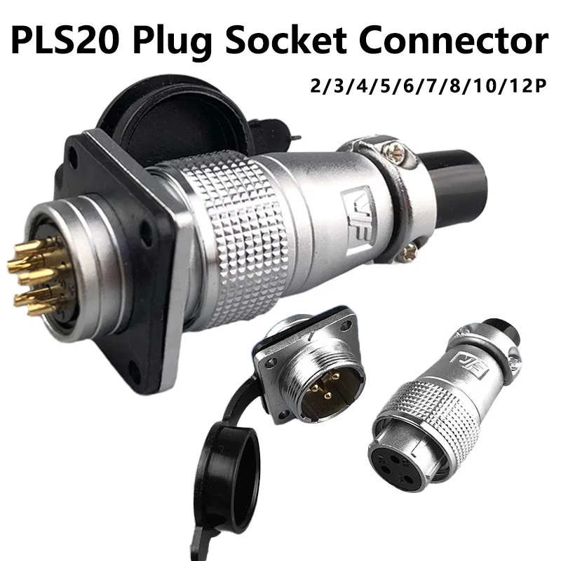 2/3/4/5/6/7/8/9/10/12 Pin PLS20 Aviation Connector Air Carrier Male Female Plug Connector WS20 TP20 Opening Diameter 20mm
2/3/4/5/6/7/8/9/10/12 Pin PLS20 Aviation Connector Air Carrier Male Female Plug Connector WS20 TP20 Opening Diameter 20mm