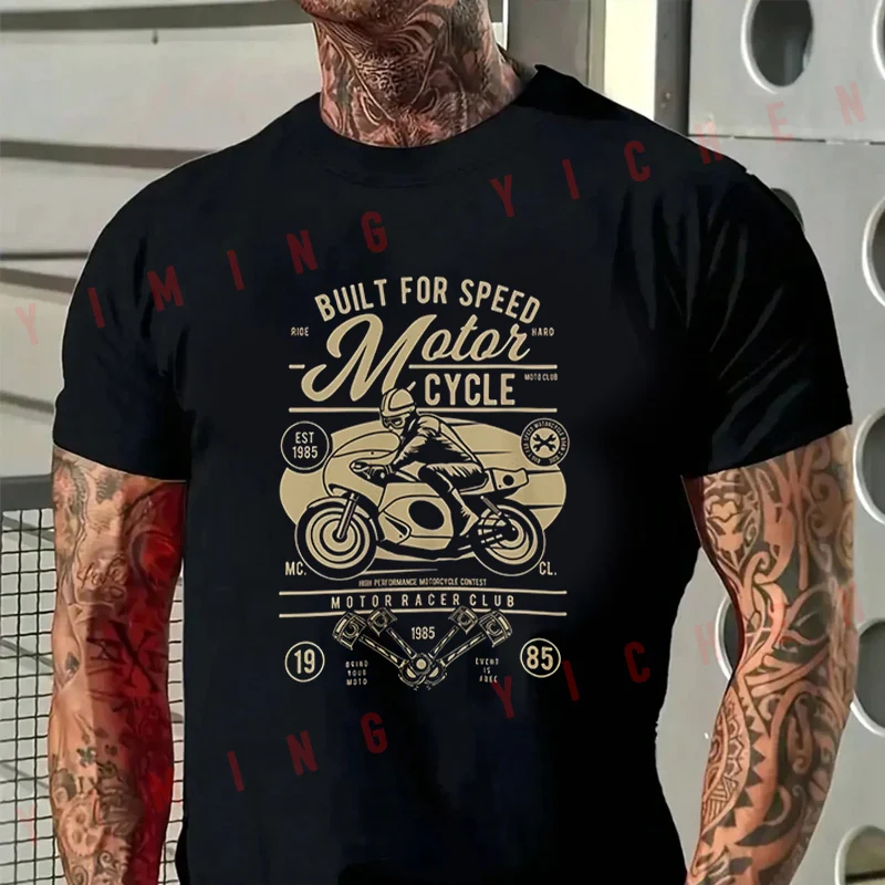Built For Speed Motorcycle Men T-Shirt Moto Cotton Summer O-neck Short Sleeve Fashion Hip Hop Tee
Built For Speed Motorcycle Men T-Shirt Moto Cotton Summer O-neck Short Sleeve Fashion Hip Hop Tee
