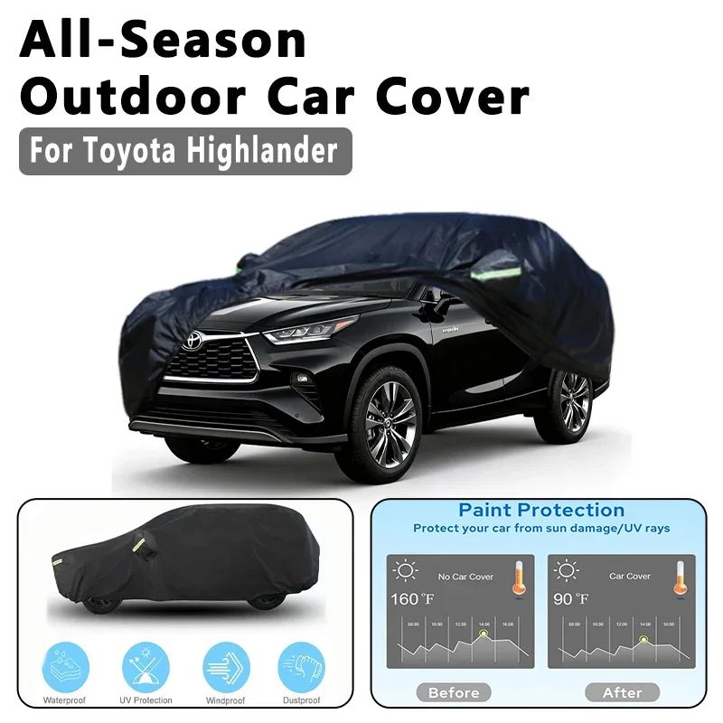 For Toyota Highlander XU20 XU40 XU50 XU70 Outdoor Waterproof Dustproof UV Resistant Car Cover Protector
For Toyota Highlander XU20 XU40 XU50 XU70 Outdoor Waterproof Dustproof UV Resistant Car Cover Protector