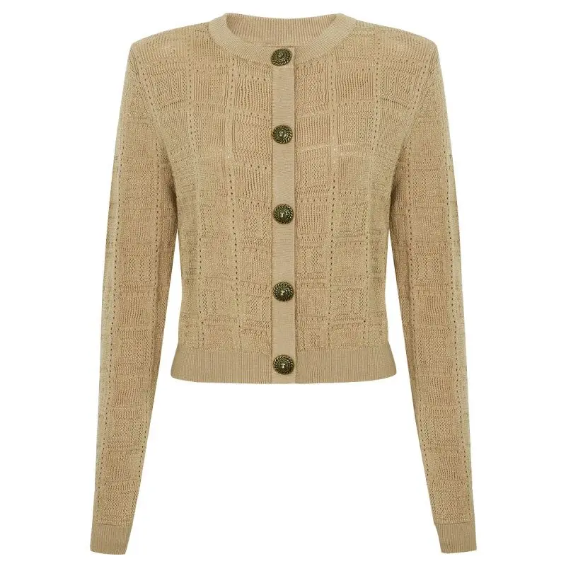 Women's Knitted Long Sleeve Sweater High Quality Classic Style Spring Autumn New Arrival Fashionable Outerwear Cardigan
Women's Knitted Long Sleeve Sweater High Quality Classic Style Spring Autumn New Arrival Fashionable Outerwear Cardigan