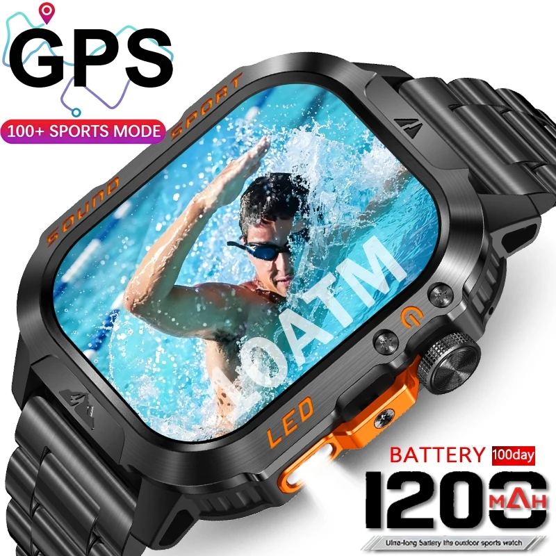 2026 New Military Smart Watch Men IP67 3ATM Outdoor GPS Sports Fitness Tracker Health Monitor 1200mAh Bluetooth Call Smartwatch
2026 New Military Smart Watch Men IP67 3ATM Outdoor GPS Sports Fitness Tracker Health Monitor 1200mAh Bluetooth Call Smartwatch
