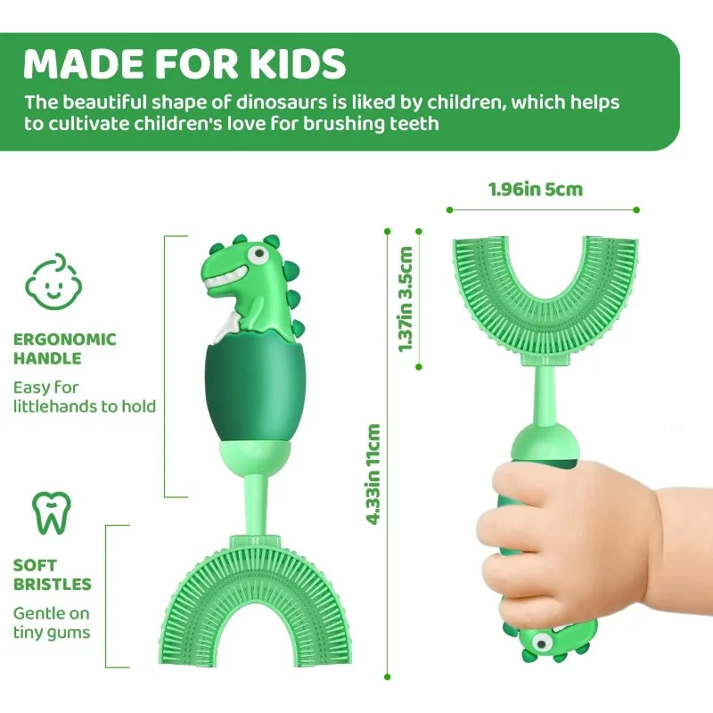 Для детей отбеливание зубов детская зубная щетка U-образная силиконовая зубная щетка на 360 градусов
Для детей отбеливание зубов детская зубная щетка U-образная силиконовая зубная щетка на 360 градусов