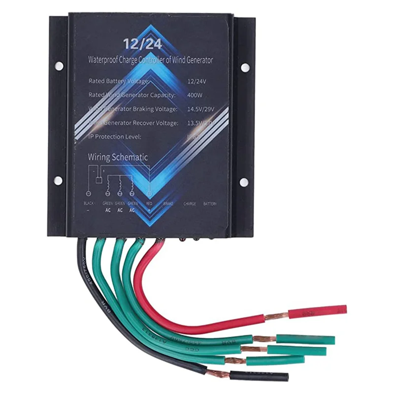 ABAE-2X Wind Turbine Charge Controller, 400W 12V 24V Mini Wind Turbine Generator Controller IP67 Waterproof
ABAE-2X Wind Turbine Charge Controller, 400W 12V 24V Mini Wind Turbine Generator Controller IP67 Waterproof