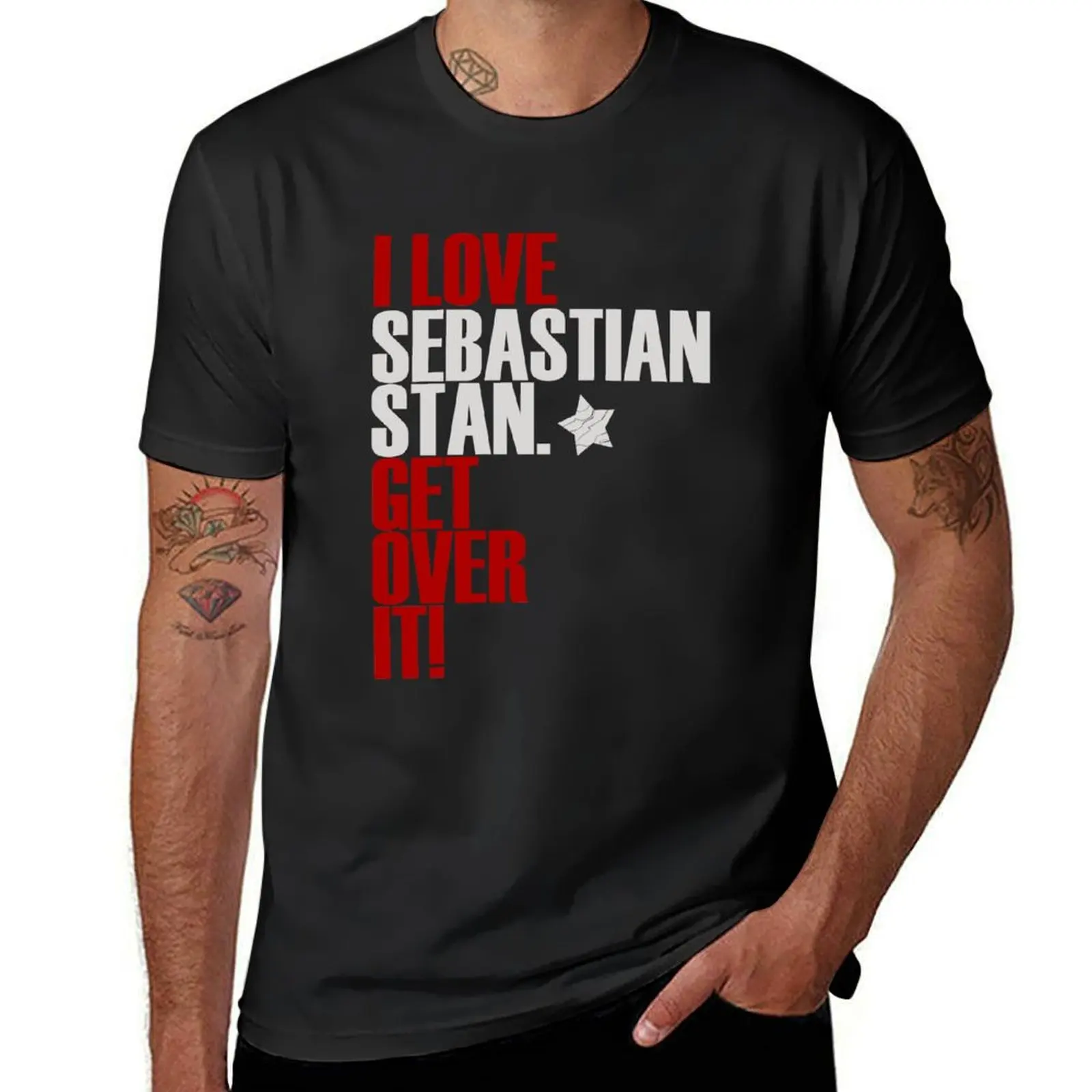 I love Sebastian Stan get over it T-Shirt funnys oversizeds boys animal print Short sleeve tee clothes for men
I love Sebastian Stan get over it T-Shirt funnys oversizeds boys animal print Short sleeve tee clothes for men
