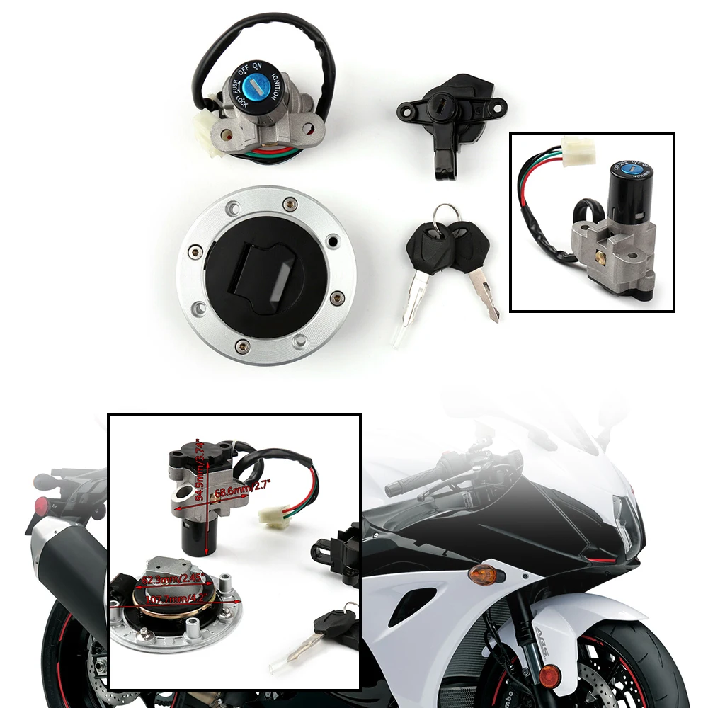 Aluminum plastic Ignition Switch Lock Fuel Gas Set For Suzuki GSXR400/GK76A 90-95 RF900/94-99
Aluminum plastic Ignition Switch Lock Fuel Gas Set For Suzuki GSXR400/GK76A 90-95 RF900/94-99