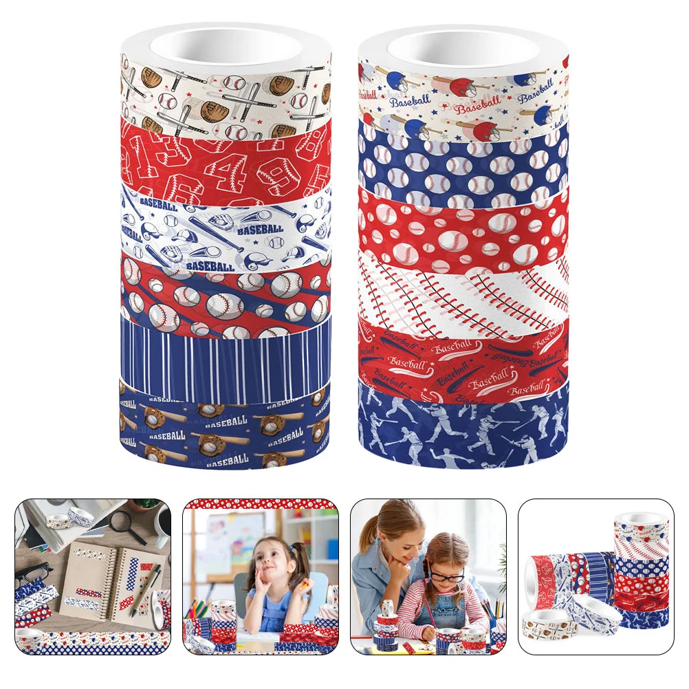 Baseball Washi Tape 12 Rolls Sports Themed Masking Tape Decorative Gift Wrapping Paper Tape Diy Craft Scrapbook Envelope Party
Baseball Washi Tape 12 Rolls Sports Themed Masking Tape Decorative Gift Wrapping Paper Tape Diy Craft Scrapbook Envelope Party