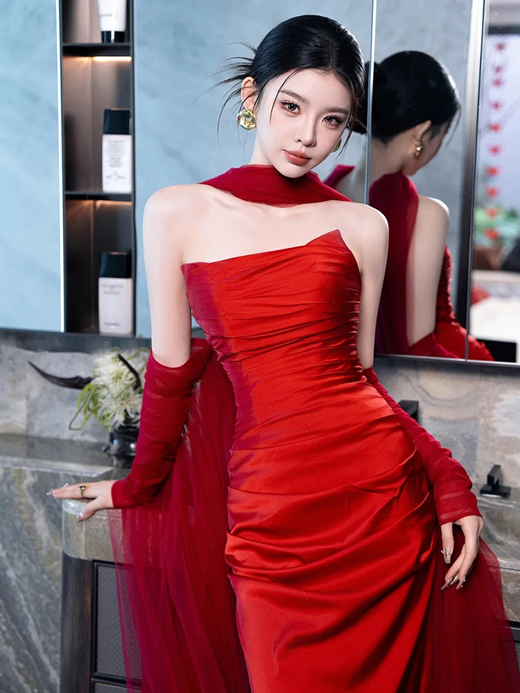 Wedding Dr Red Gown Women's Sle Tailored Evening Gown Bridesmaid Formal Long Dr Vintage Waist Fi Tail Gown
Wedding Dr Red Gown Women's Sle Tailored Evening Gown Bridesmaid Formal Long Dr Vintage Waist Fi Tail Gown