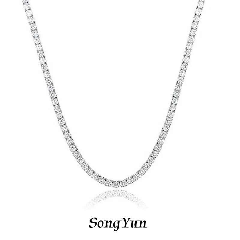 SY Brand Jewelry 925 Sterling Silver Chain Tennis Necklace Gemstones Women Men Luxury Necklaces Rhodium Plated s925 Jewelry
SY Brand Jewelry 925 Sterling Silver Chain Tennis Necklace Gemstones Women Men Luxury Necklaces Rhodium Plated s925 Jewelry