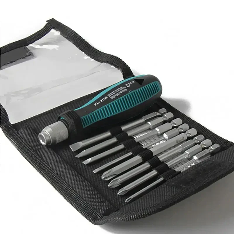 9Pcs Precision Screwdriver Set 1/4" Slotted Magnetic Bits for Home Appliance Repair Hand Tools Durable Multi-Purpose Tool Kit
9Pcs Precision Screwdriver Set 1/4" Slotted Magnetic Bits for Home Appliance Repair Hand Tools Durable Multi-Purpose Tool Kit
