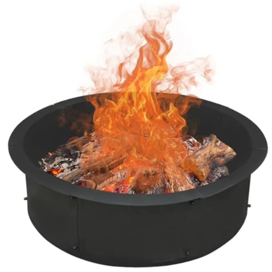 Outdoor 40- Outer/ Inner Fire Pit RingDuty Solid Metal Steel Round Firepit Rim Insert for DIY Fire Pits Outdoor Above or In-Gro
Outdoor 40- Outer/ Inner Fire Pit RingDuty Solid Metal Steel Round Firepit Rim Insert for DIY Fire Pits Outdoor Above or In-Gro