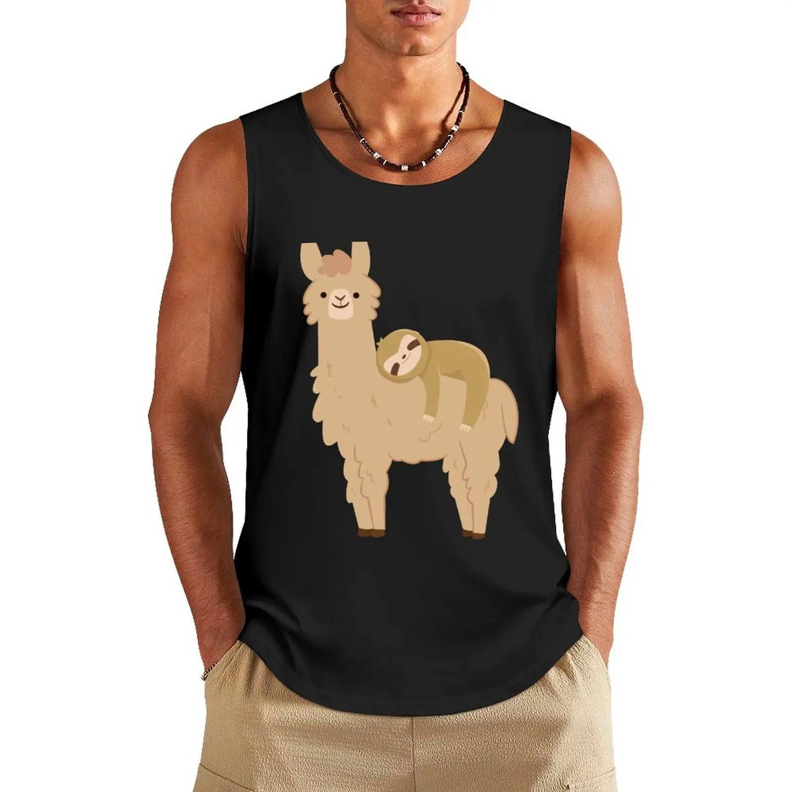 Adorable Sloth Relaxing on a Llama Funny Llama Sloth Tank Top anime t-shirts Short sleeve Gym T-shirts for men
Adorable Sloth Relaxing on a Llama Funny Llama Sloth Tank Top anime t-shirts Short sleeve Gym T-shirts for men