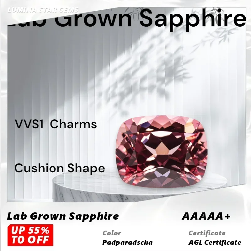 L-Lab Grown Padparadscha Red Lotus Flower Rectangular Cushion Shape VVS1 Charms DIY For Jewel Making Selectable Certificate
L-Lab Grown Padparadscha Red Lotus Flower Rectangular Cushion Shape VVS1 Charms DIY For Jewel Making Selectable Certificate