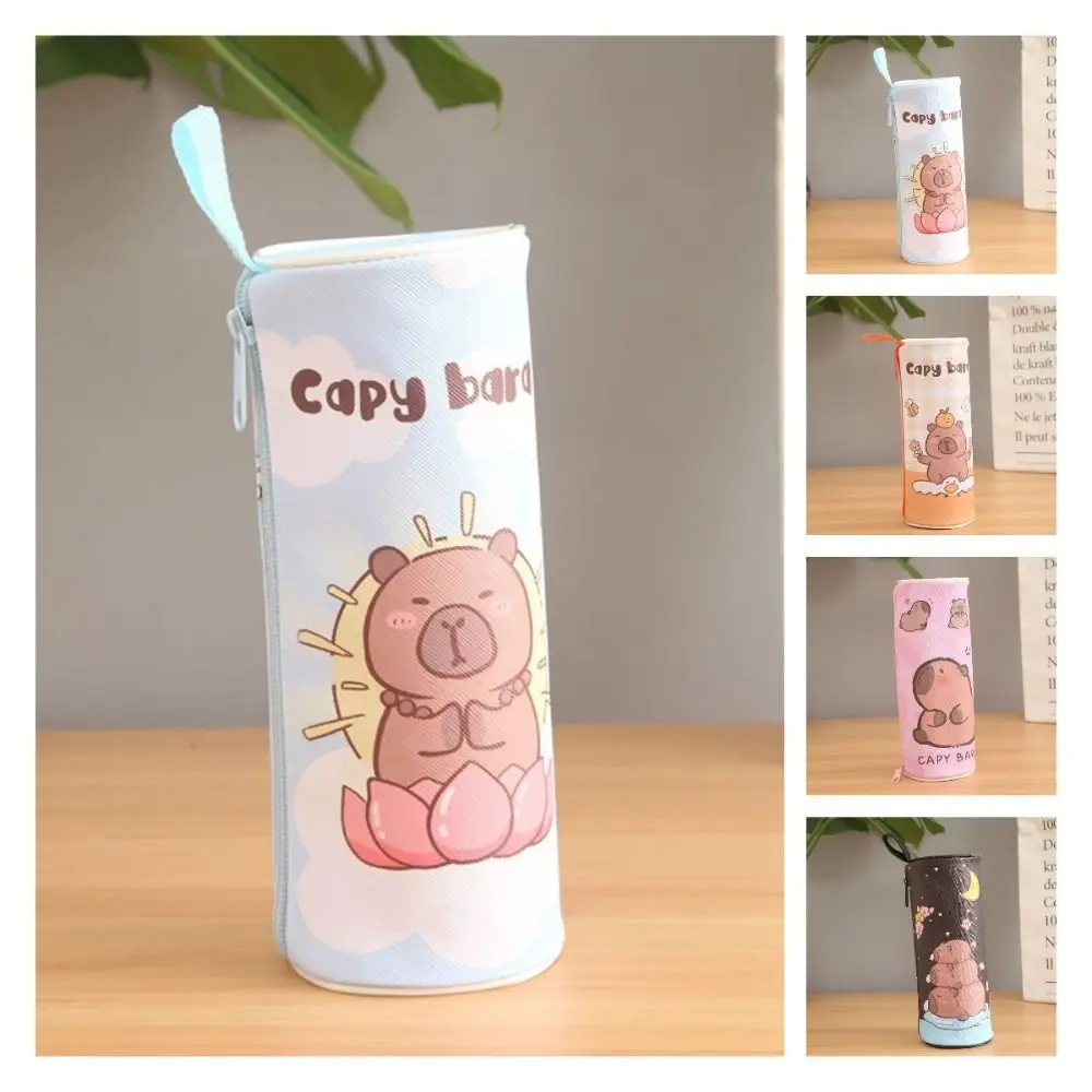 Pen Holder Kawaii Capybara Pencil Bag Aesthetic Creative Cute Pencil Case PU Waterproof Zipper Stationery Bag School
Pen Holder Kawaii Capybara Pencil Bag Aesthetic Creative Cute Pencil Case PU Waterproof Zipper Stationery Bag School