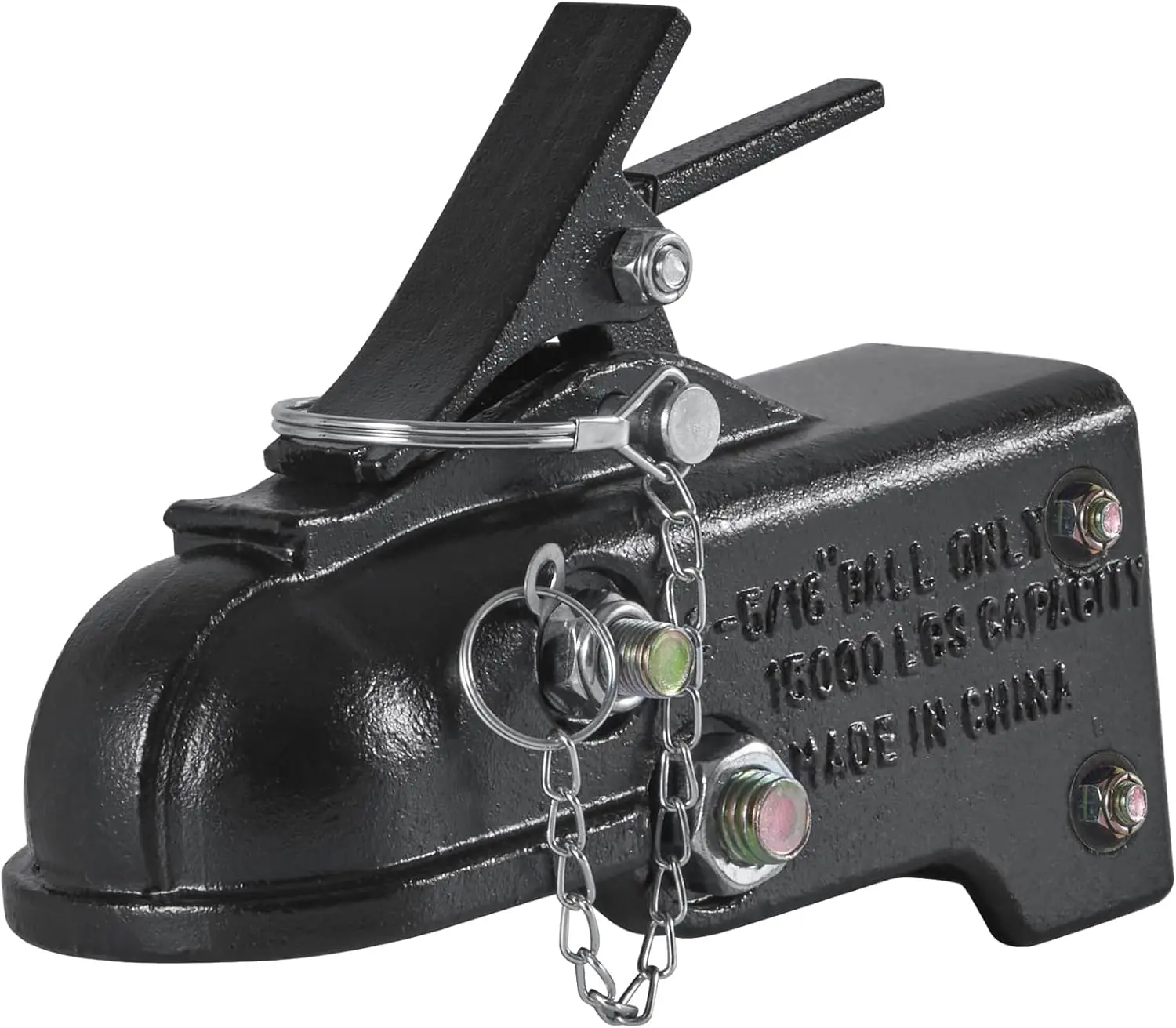 Adjustable Trailer Coupler, 2-5/16" Hitch Ball, 15000 lbs Capacity, Heavy Duty Cast Channel-Mount Coupler with Hardware Kit
Adjustable Trailer Coupler, 2-5/16" Hitch Ball, 15000 lbs Capacity, Heavy Duty Cast Channel-Mount Coupler with Hardware Kit