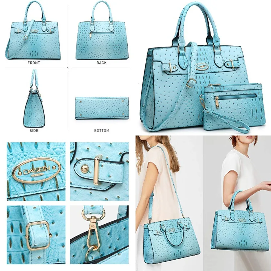 Dasein Women Handbags and Purses Ladies Shoulder Bag Top Handle Satchel Tote Work Bag with Matching Clutch
Dasein Women Handbags and Purses Ladies Shoulder Bag Top Handle Satchel Tote Work Bag with Matching Clutch