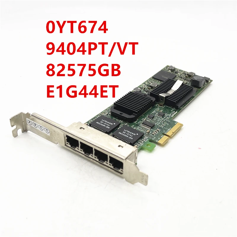 Original 4-port Gigabit Network Card 0YT674 9404PT/VT 82575GB E1G44ET PCI-E Server Four-port Network Card
Original 4-port Gigabit Network Card 0YT674 9404PT/VT 82575GB E1G44ET PCI-E Server Four-port Network Card