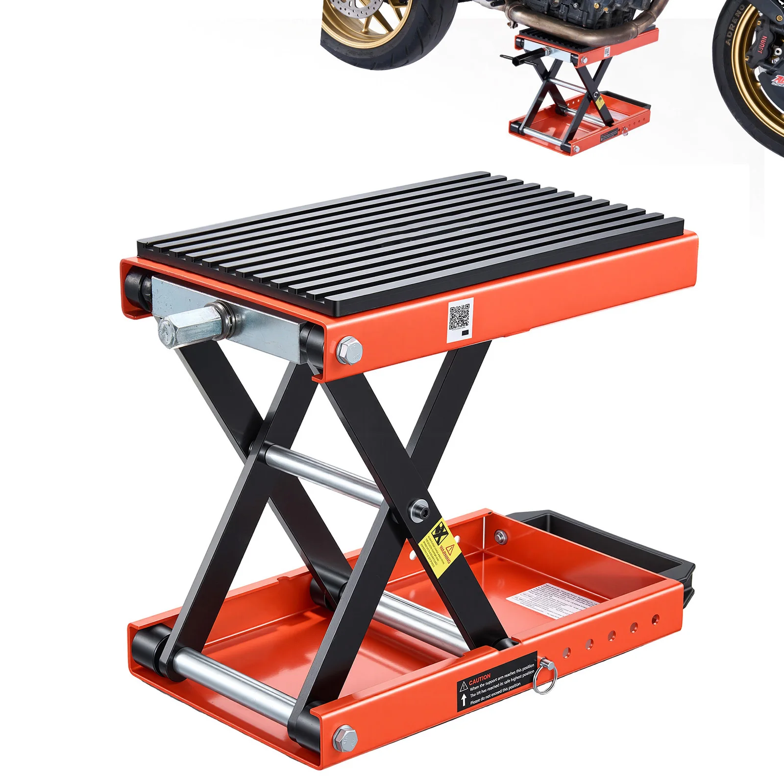 SucceBuy 1500 lbs Motorcycle Lift with Wide Deck & Lock Pin 4.13"-13.77" Center Hoist Crank Stand for Street Bikes Cruiser Bikes
SucceBuy 1500 lbs Motorcycle Lift with Wide Deck & Lock Pin 4.13"-13.77" Center Hoist Crank Stand for Street Bikes Cruiser Bikes
