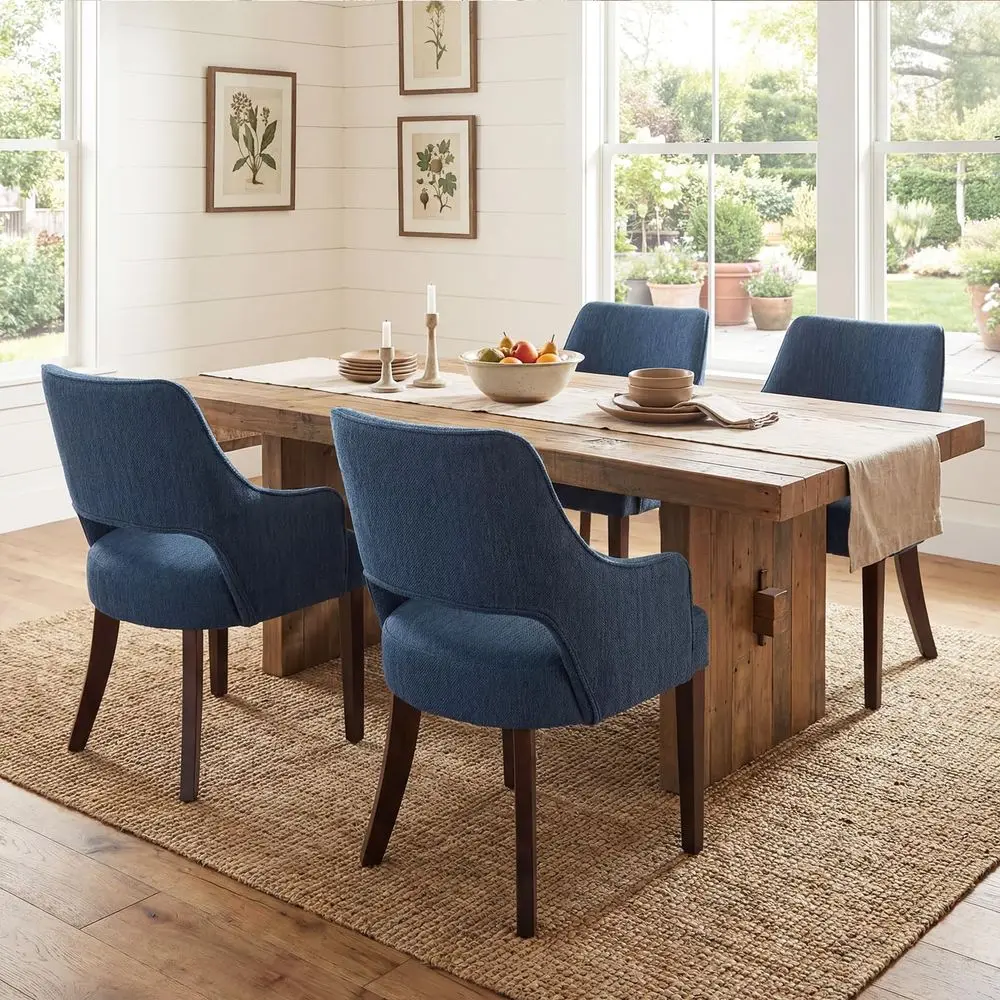 Dining Chairs Set of 4 Upholstered Farmhouse Kitchen Chair Accent Chairs Side Chair with Wood Legs for Living Room Dining Room
Dining Chairs Set of 4 Upholstered Farmhouse Kitchen Chair Accent Chairs Side Chair with Wood Legs for Living Room Dining Room