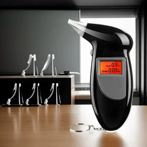 2025 Professional Alcohol Breath Tester - Keychain Breathalyzer with LCD Screen for Accurate Alcohol Detection+