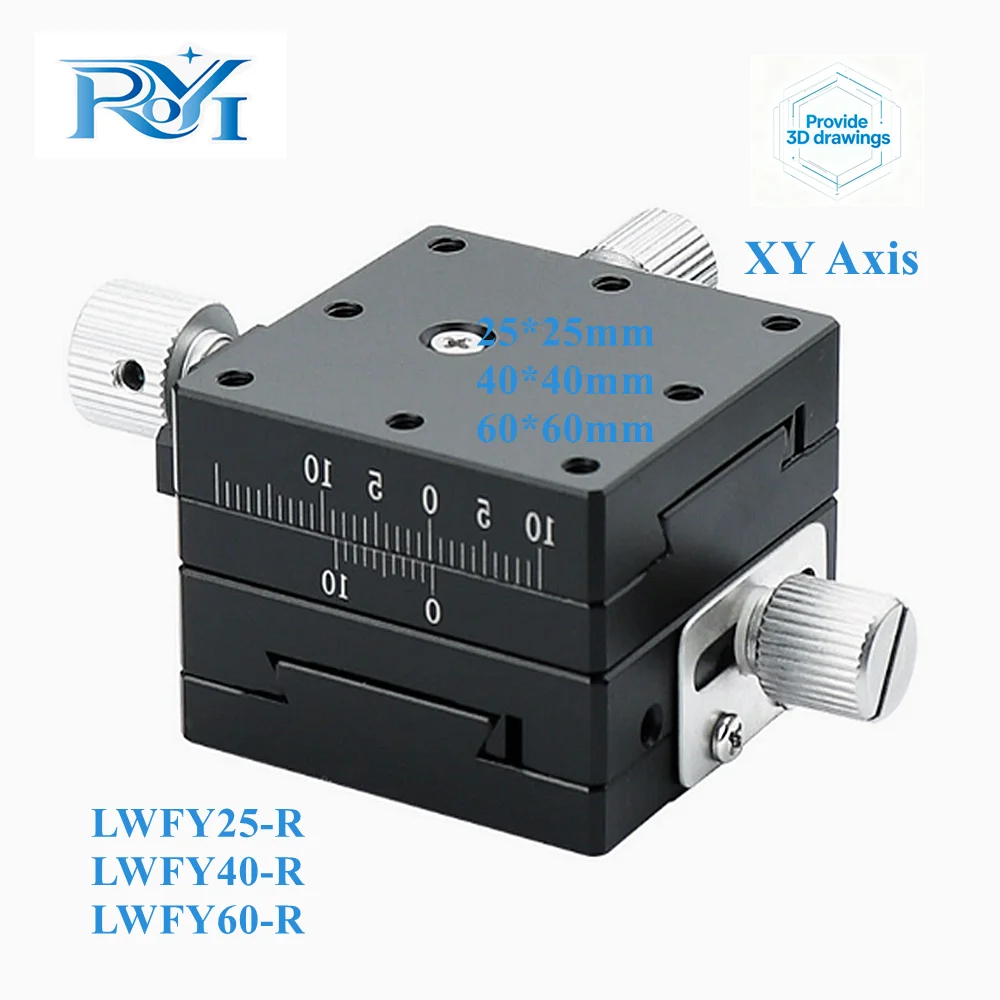 XY Axis LWFY25 LWFY40 LWFY60 Dovetail Groove Manual Displacement Platform Rack‑and‑Pinion Drive High Precision Knob Slide Table
XY Axis LWFY25 LWFY40 LWFY60 Dovetail Groove Manual Displacement Platform Rack‑and‑Pinion Drive High Precision Knob Slide Table