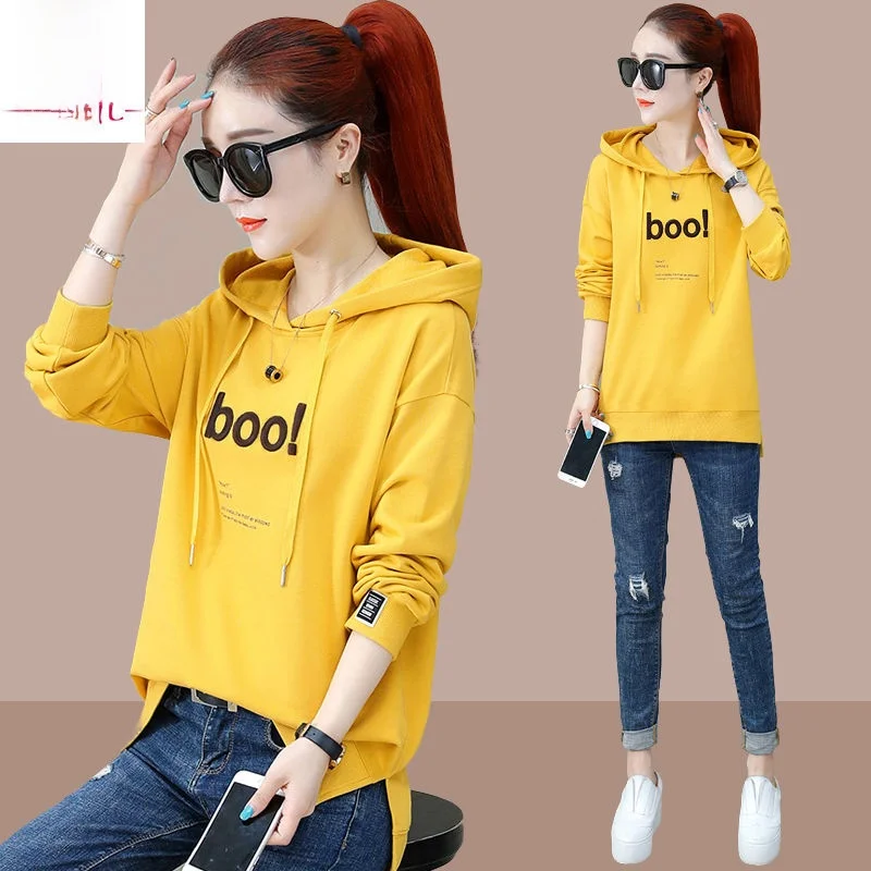 Pure Cotton Oversized Long Sleeve Hoodie Women's Casual Sweatshirt plus Size Spring Fashion New Style Simple Match Korean Ver...
Pure Cotton Oversized Long Sleeve Hoodie Women's Casual Sweatshirt plus Size Spring Fashion New Style Simple Match Korean Ver...