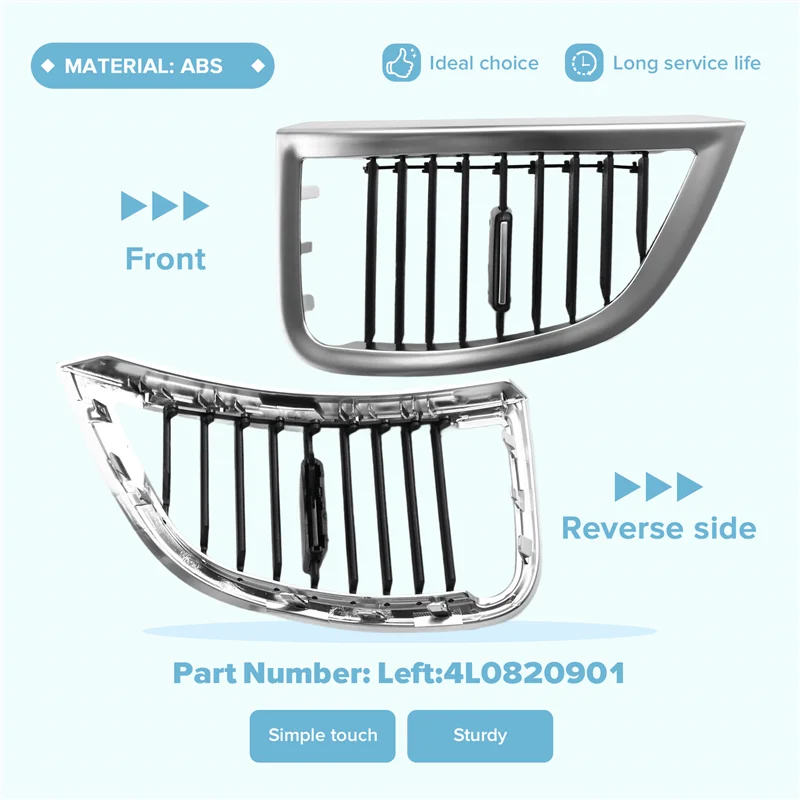 Front Dash Heater Air Vent Outlet Cover Grille Panel For Q7 2006-2015 AC Air Vent Outlet 
Front Dash Heater Air Vent Outlet Cover Grille Panel For Q7 2006-2015 AC Air Vent Outlet