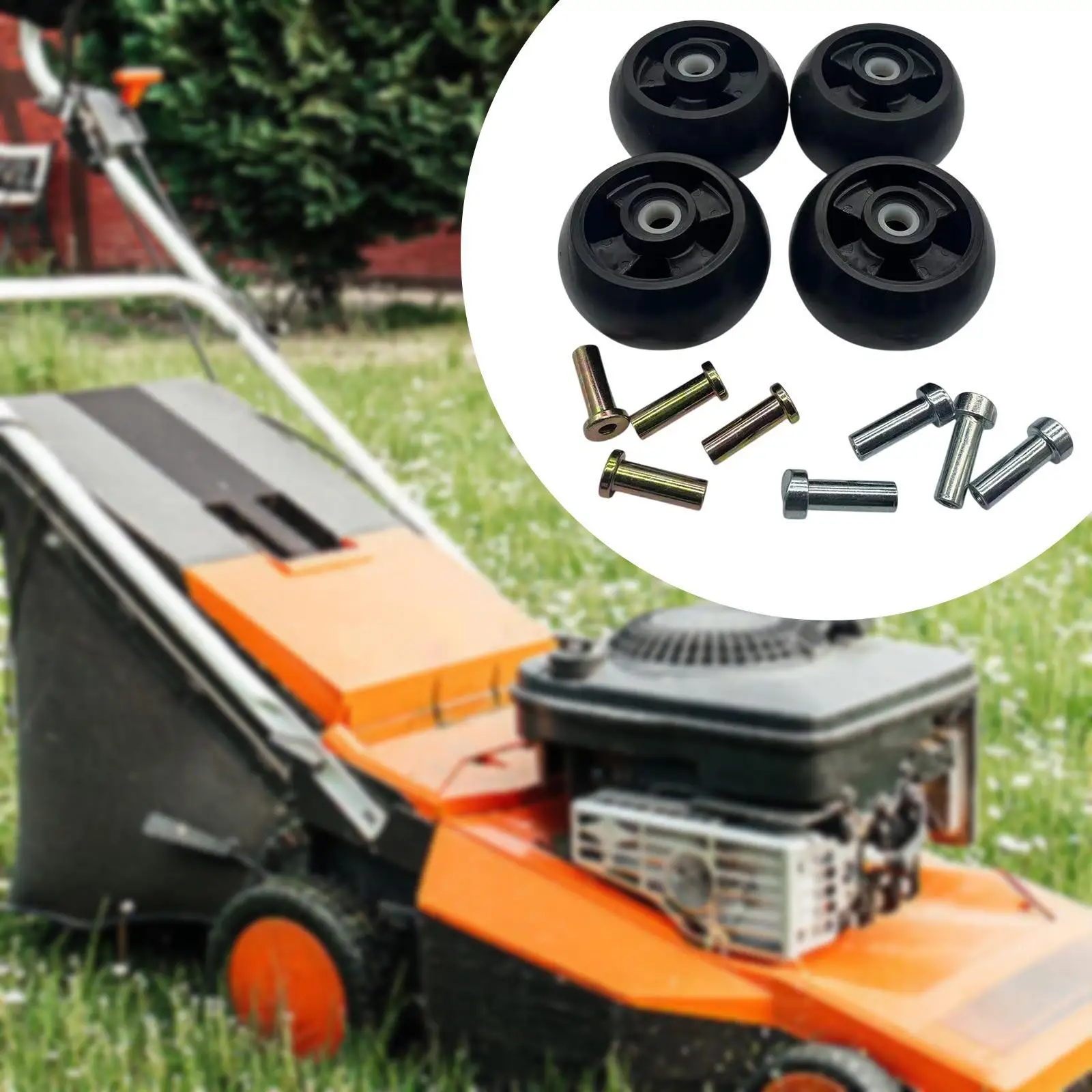 Комплект из 4 профессиональных колес для газонокосилок AM125172, высокопроизводительная замена
Комплект из 4 профессиональных колес для газонокосилок AM125172, высокопроизводительная замена