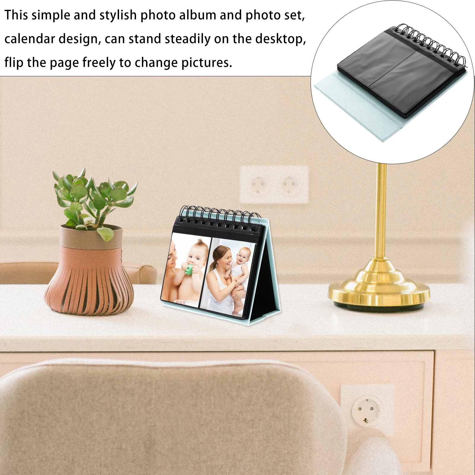68 Photos Mini Album 17 Pages PVC PU Material Wedding Baby Photo Storage Calendar Desk St Durability Card Holder Camera
68 Photos Mini Album 17 Pages PVC PU Material Wedding Baby Photo Storage Calendar Desk St Durability Card Holder Camera