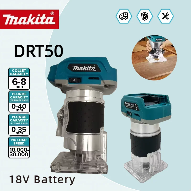 Аккумуляторный бесщеточный триммер Makita DRT50 для фрезерования, гравировки и обработки дерева
Аккумуляторный бесщеточный триммер Makita DRT50 для фрезерования, гравировки и обработки дерева