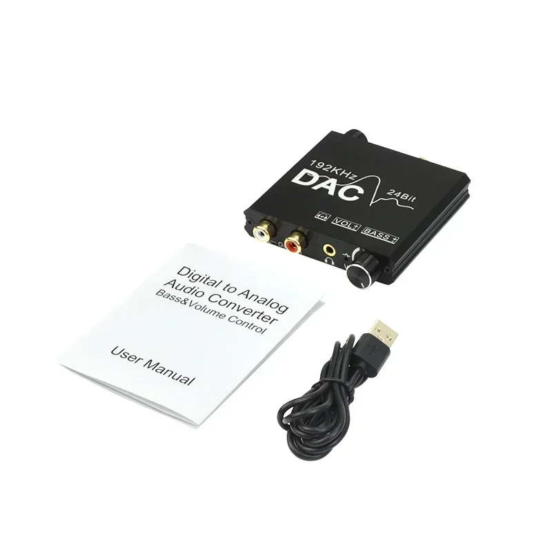 24bit DAC Digital To Analog R/L Audio Converter Optical Toslink SPDIF Coaxial To RCA 3.5mm Jack Adapter Support PCM /LPCM
24bit DAC Digital To Analog R/L Audio Converter Optical Toslink SPDIF Coaxial To RCA 3.5mm Jack Adapter Support PCM /LPCM