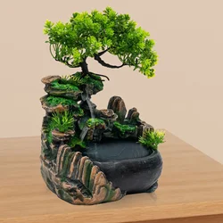 Large Cascades Home and Office Rock Garden Tree Desktop Decoration With LED Lighting Table Fountain Water Feature Decor Large Cascades Home and Office Rock Garden Tree Desktop Decoration With LED Lighting Table Fountain Water Feature Decor